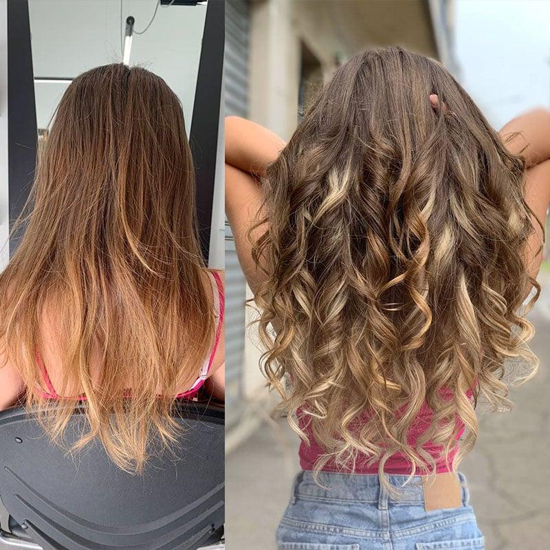 Hair System Before After Image