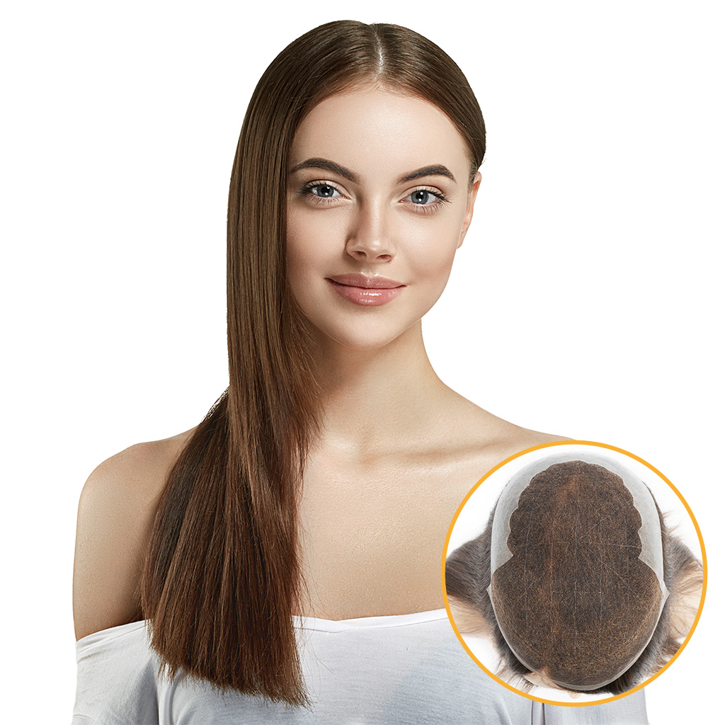 N6W 8×10 Women's Toupee Natural Lace with Clear PU (9)