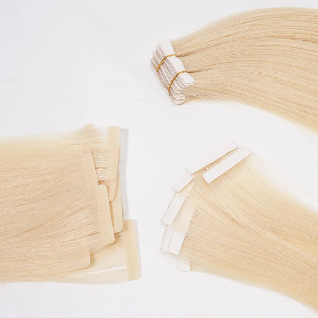 Injection-Tape-In-Hair-Extensions-in-Remy-Human-Hair-Blonde-Color-5