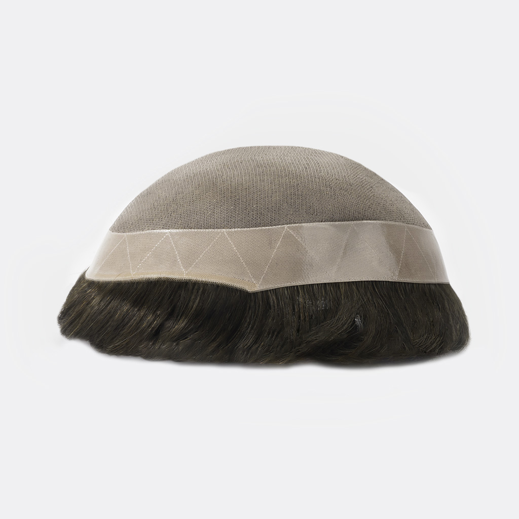 D7-3 Fine Mono Hair System With PU Perimeter for Wholesale (1)
