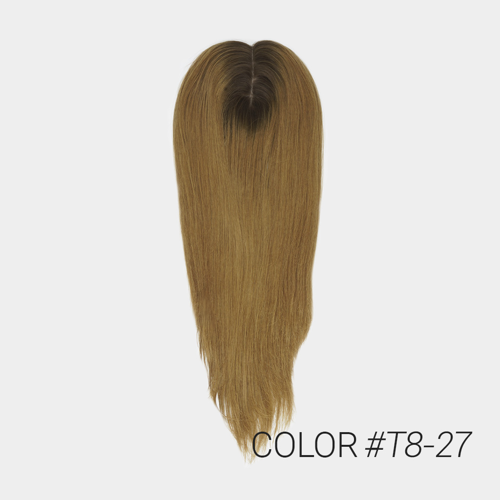 FST9x14 Full Cuticle Remy Hair Topper With Mono Base