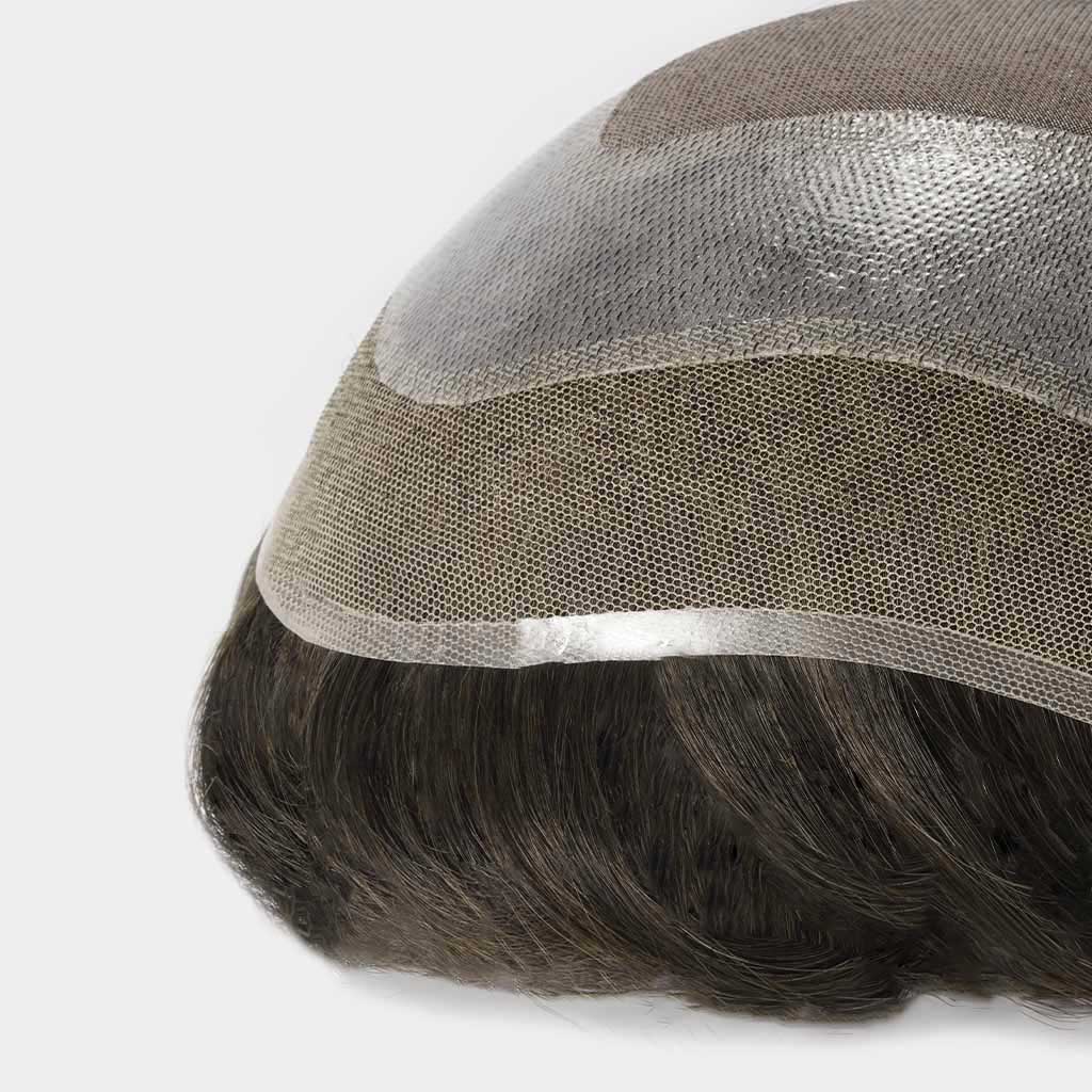 HOLLYWOOD-MONO Fine Mono Base Hair System with Clear PU Perimeter and French Lace Front for Wholesale (3)