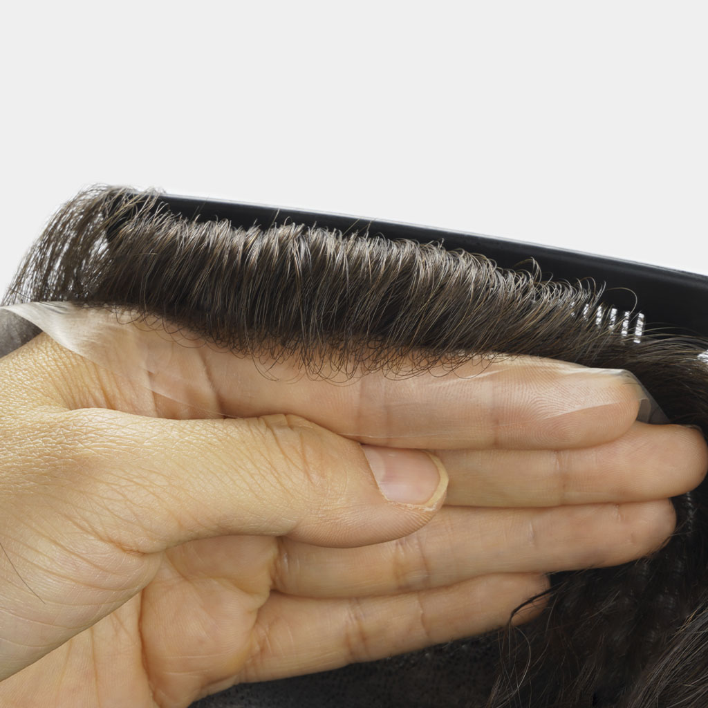HS1MC Thin Skin Hair System Toupee Wholesale With 90% Density