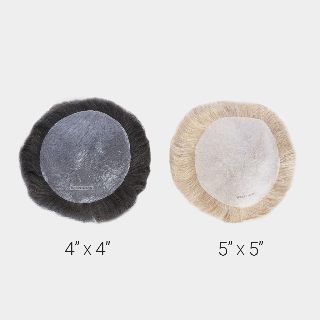 HS1V-TOP Thin Skin Hair System for Crown Area V-looped Human Hair (1)