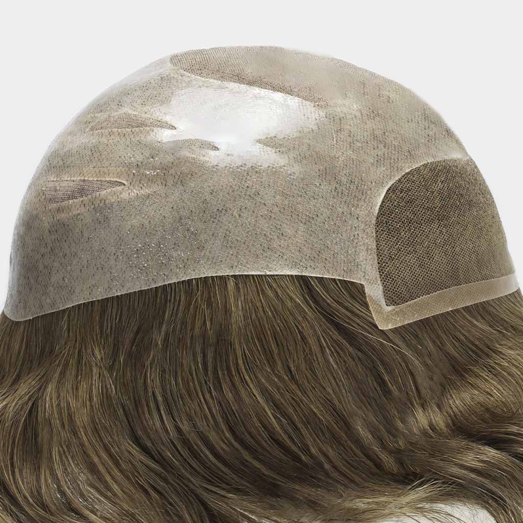 HS27PW Women's Fine Mono Hairpiece With Skin and Lace