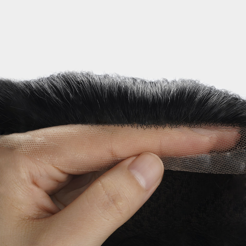 INFL Lace Front Toupee Injected Skin and Diamond Lace (2)