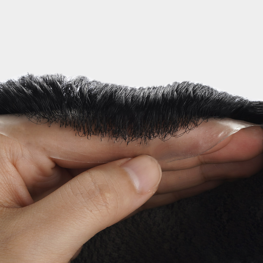 INL Poly Hair System Injected Skin Base With Diamond Lace Wholesale (5)