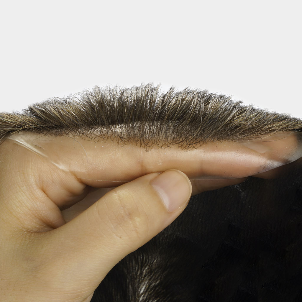 INS Thin Skin Hair Piece for Men Wholesale Injected PU Skin Base (2)