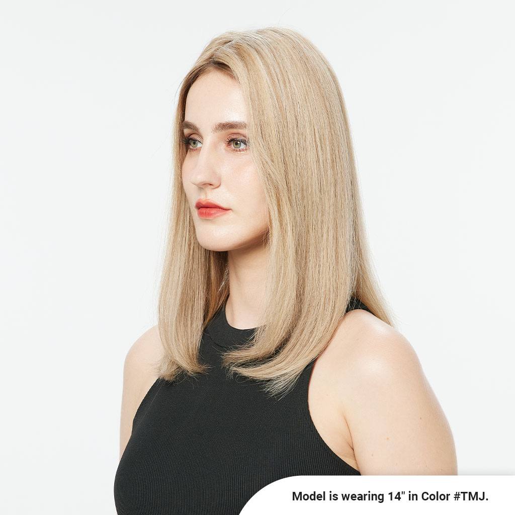 JULIE Deluxe Mono Top Hair Topper Mongolian Hair order from NEWTIMES HAIR