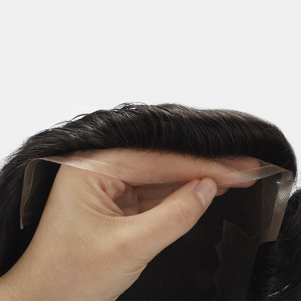 N6FM French Lace Men's Hair System with PU Sides and Back