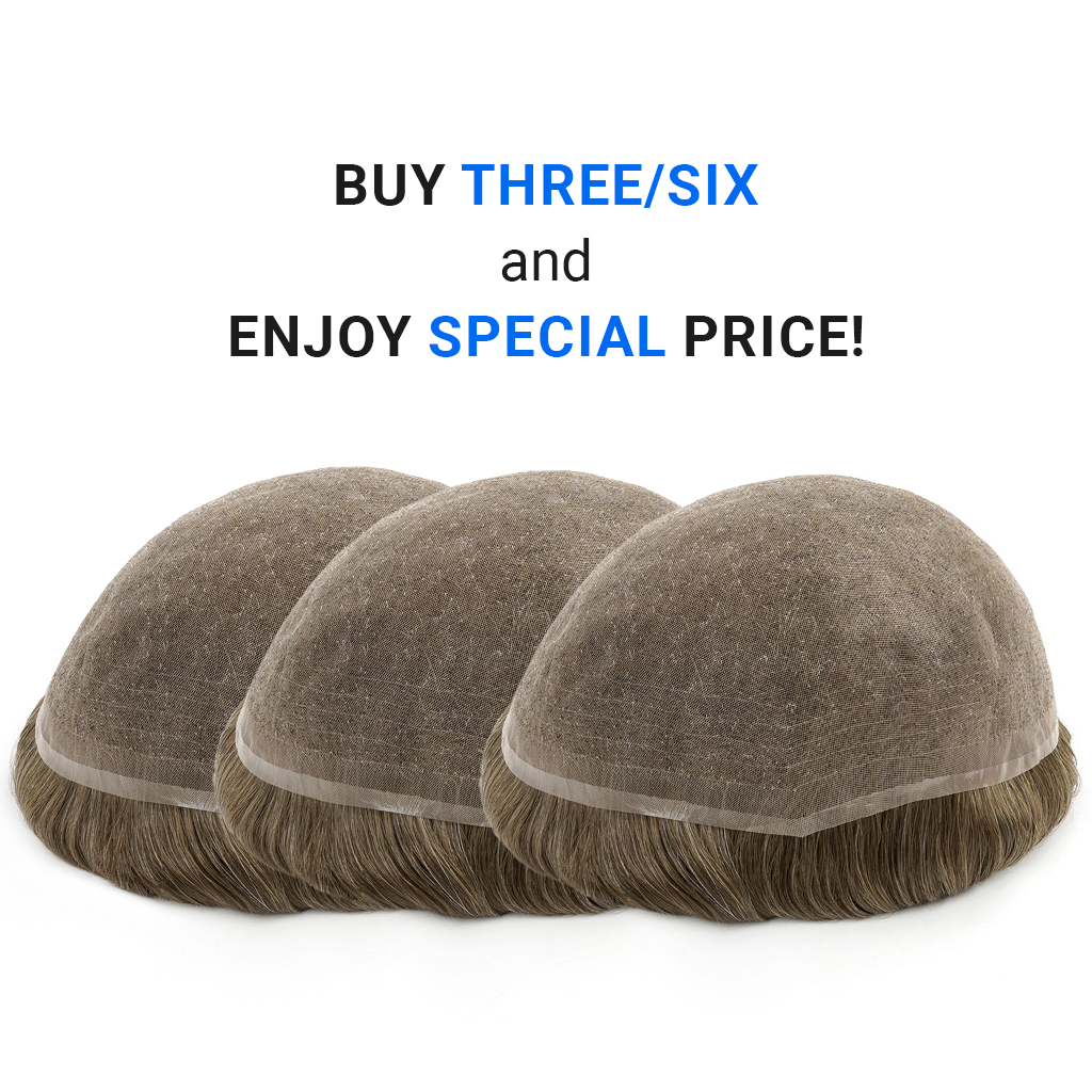 NCONAL Monofilament Toupee for Men order from newtimes hair