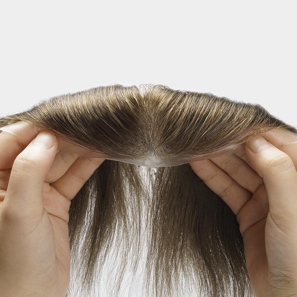 PU-FRONTAL Men's Frontal Hair Piece for Receded Hairline Wholesale